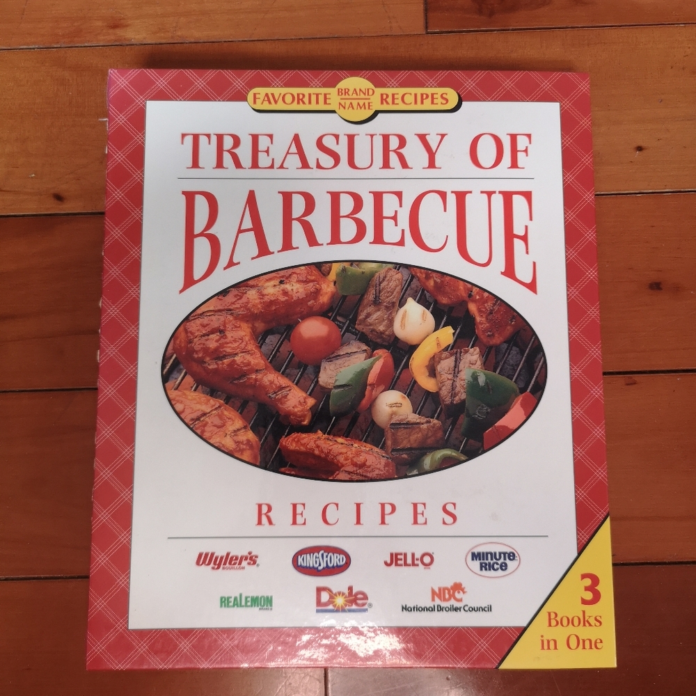 3 for$15 1989-1992 Treasury Of Barbecue Recipes, 3 In 1, Recipes For BBQ & Outdo